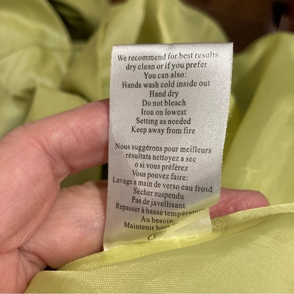 SAMUEL DONG Sz L Bubble Hem High Collar Belted Pockets Buckle At Sleeves Coat - Picture 11 of 11